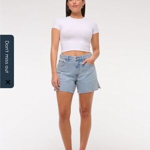 Abercrombie & Fitch Light Blue Jean Shorts